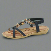 Corinna | Handcrafted Summer Sandals Made from Premium Materials – AAA-1 dunkelblau
