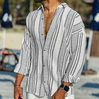 Herren Vintage Hemd | Langarm – Schwarz