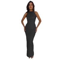 Jana | Elegantes Abendkleid Damen lang mit Pailletten – Schwarz
