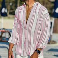 Herren Vintage Hemd | Langarm – Rosa