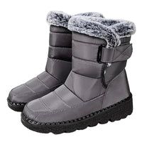 Kfirah – Schneegestiefeletten Mit Kunstfell – Grau