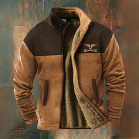 Volkmar® | Lässige Fleece Jacke – Camel