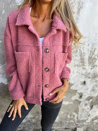 Damen Jacke Teddy Damen | Klassisch Komfortabel – Rosa