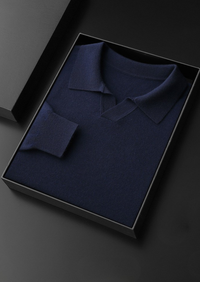 Valente Cashmere Polo – Marine
