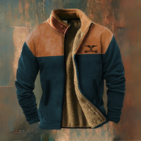 Volkmar® | Lässige Fleece Jacke – Marine
