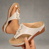 Thesmaria | Bequeme Sandalen für jeden Tag – Cremeweiß