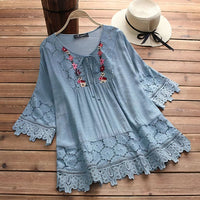Lindy | Stylisches Sommertop – Blau