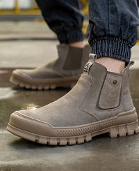 Poithraea | Plüsch Herren Bequeme Stiefel – Braun