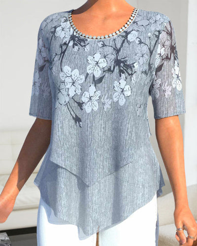 Elysia - Blumenmuster-Oberteil