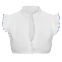 Sharla - Elegante Bluse für das Oktoberfest – Blau