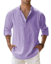 Fiorenzo Cotton Shirt – Violett