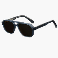 Damen Sonnenbrille mit Pilotenform und Antiblau-Lichtgläsern – Blauer Tee