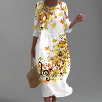 Gudula | Luftiges Maxikleid mit Blumenprint – 0115