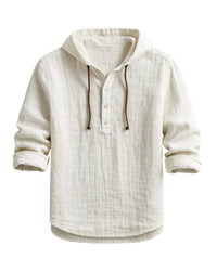 ANGELO  | Luxus-Kapuzenshirt – Weiß