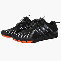 Unisex Flache Barfuß schuhe mit Fünf-Zehen-Design und rutschfester Sohle – Schwarz 2