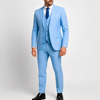 Juliane - Eleganter dreiteiliger Herrenanzug – Hellblau
