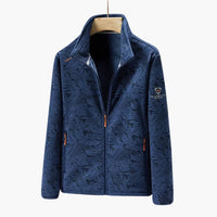 Unisex-Jacke mit Reißverschluss und Seitentaschen – Dunkelblau