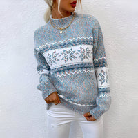 Joselyne - Damenpullover für den Winter – Blau