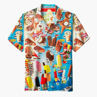 Aloha™ | Sommerhemd mit Eis-Druck – Weiß