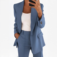 Muriel - Elegantes und trendiges Anzug-Set – Blau