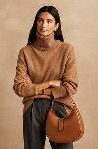 Eva | Feiner Kaschmirpullover Damen stilvoll – Khaki