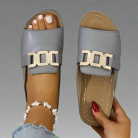Rolhilda | Elegante Orthopädische Sandalen für Damen – Silber