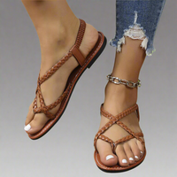 Grwinda | Leichte Sommerriemen-Sandalen – Braun