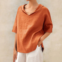 HAVA - LOCKERE FREIZEITBLUSE – Orange