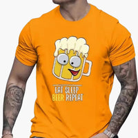 Biermotiv T-Shirt für Herren - Oktoberfest 2025 – Orange