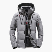 Gesteppt Daunenjacke für Herren – Grau