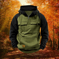 Herren Robuster Abenteuer-Hoodie – Grün