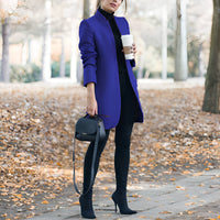 Jazmin - Bequemer Blazer – Blau