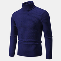 Larry | Stylischer Rollkragenpullover – Marine