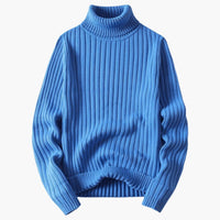 Matthias | Luxus Rollkragenpullover – Blau