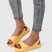 Elsa | Damen Plattform Slingback Sandalen Elegant Komfort Sommer Modern – Gelb