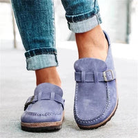 Kirsten | Damen Loafer Schnallen Slip-On Elegant Komfort Alltag Modern – Lila