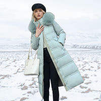 Jacqueline - Elegante Winterjacke für Damen – Hellblau