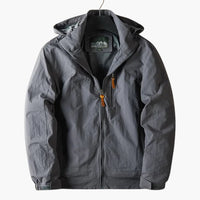 Wasserabweisende Outdoorjacke für Herren – Grau