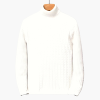Eugen | Weicher & leichter Rollkragenpullover – Weiß