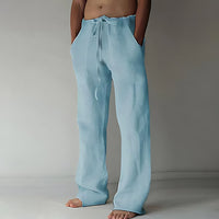Daxter | Herren Stilvoll Sommerhose | Leicht – Hellblau