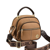Fiona | Elegante klassische Schultertasche – Khaki