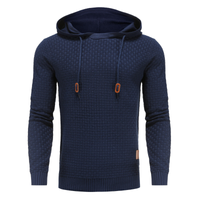Pullover Herren Kapuze Warm | Robust Freizeit – Blau