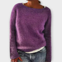 Emilia | Vintage Islandpullover – Lila