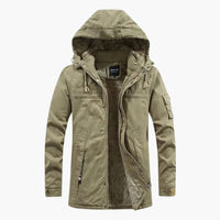 Emil | Bequeme Fleecejacke – Khaki