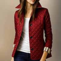 Sabrina™ | Eleganter Herbstmantel für Damen – Rot