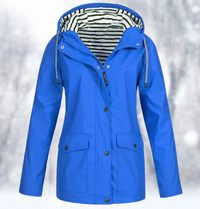 Wasser- und winddichte Jacke für Frauen – Blau