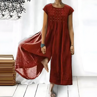 Wilhelmina | Eleganter Jumpsuit – Rot