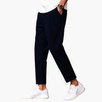 Herren Jogginghose mit geradem Bein und Seitentaschen – Marine