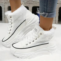 MADISON - WARME PLÜSCHSCHUHE MIT DICKER SOHLE – Weiß