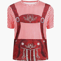 Bedrucktes Oktoberfest Hemd für Unisex - Oktoberfest 2025 – Rot